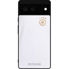 Coque Google Pixel 6 - Silicone rigide noir Maillot de football Allemagne 2022 personnalisable