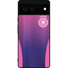 Coque Google Pixel 6 - Silicone rigide noir Maillot de football Allemagne Extérieur personnalisable