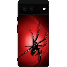 Google Pixel 6 Case Hülle - Silikon schwarz Halloween 2023 spider black widow