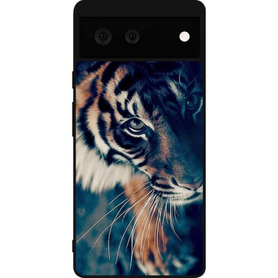 Coque Google Pixel 6 - Silicone rigide noir Incredible Lion