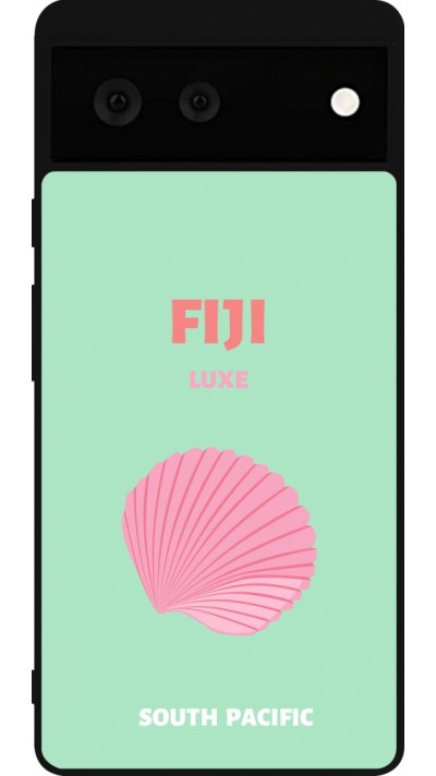 Coque Google Pixel 6 - Silicone rigide noir Pop Summer Destination Fiji