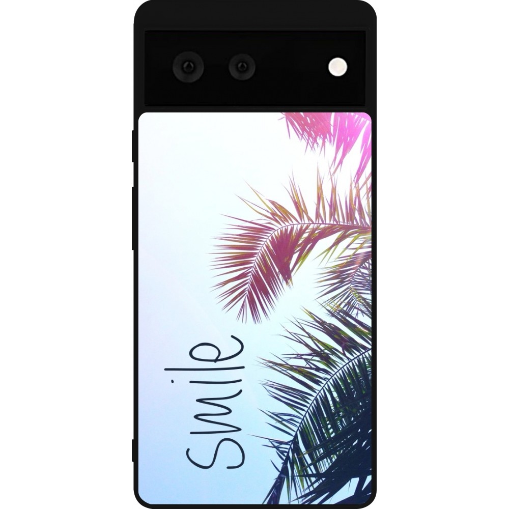 Coque Google Pixel 6 - Silicone rigide noir Smile 05