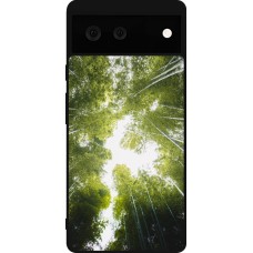 Coque Google Pixel 6 - Silicone rigide noir Spring 23 forest blue sky