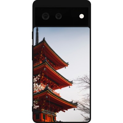 Coque Google Pixel 6 - Silicone rigide noir Spring 23 Japan