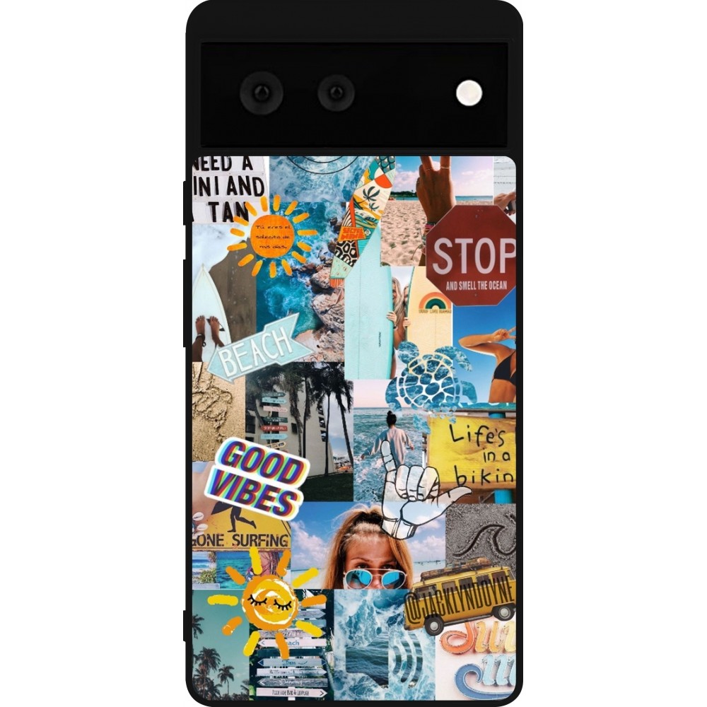 Coque Google Pixel 6 - Silicone rigide noir Summer 2021 15