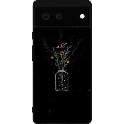 Coque Google Pixel 6 - Silicone rigide noir Vase black