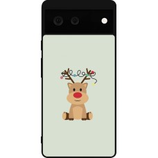 Coque Google Pixel 6 - Silicone rigide noir Christmas 22 baby reindeer