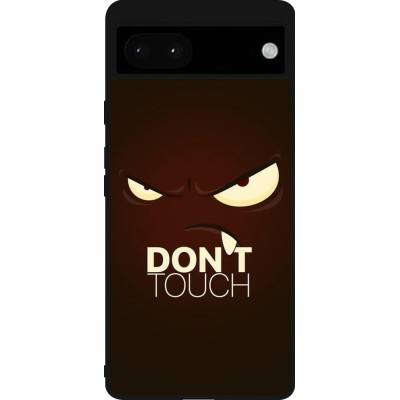 Coque Google Pixel 6a - Silicone rigide noir Angry Dont Touch