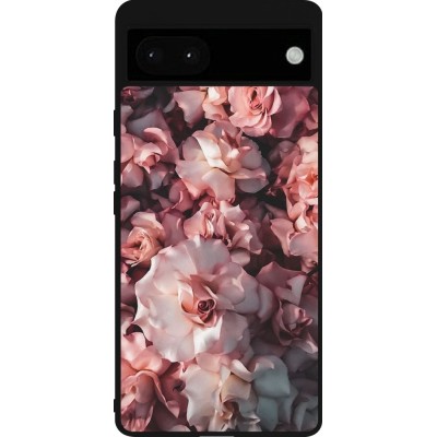 Coque Google Pixel 6a - Silicone rigide noir Beautiful Roses