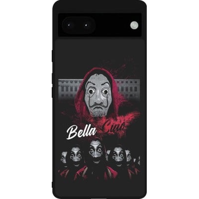 Coque Google Pixel 6a - Silicone rigide noir Bella Ciao