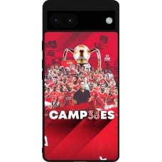 Coque Google Pixel 6a - Silicone rigide noir Benfica Campeoes 2023