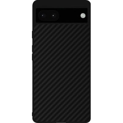 Coque Google Pixel 6a - Silicone rigide noir Carbon Basic