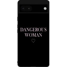 Coque Google Pixel 6a - Silicone rigide noir Dangerous woman