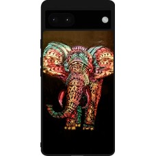 Coque Google Pixel 6a - Silicone rigide noir Elephant 02