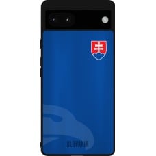 Coque Google Pixel 6a - Silicone rigide noir Maillot de football Slovaquie