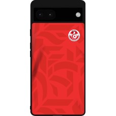 Coque Google Pixel 6a - Silicone rigide noir Maillot de football Tunisie 2022 personnalisable