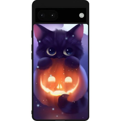 Coque Google Pixel 6a - Silicone rigide noir Halloween 17 15