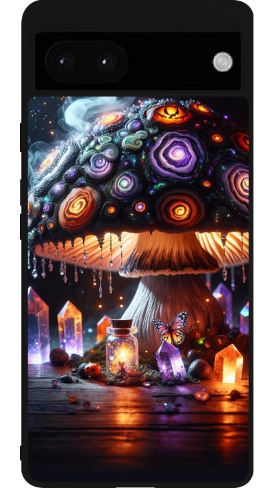 Coque Google Pixel 6a - Silicone rigide noir Halloween Potion Magic