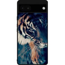 Coque Google Pixel 6a - Silicone rigide noir Incredible Lion