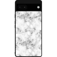 Coque Google Pixel 6a - Silicone rigide noir Marble 01