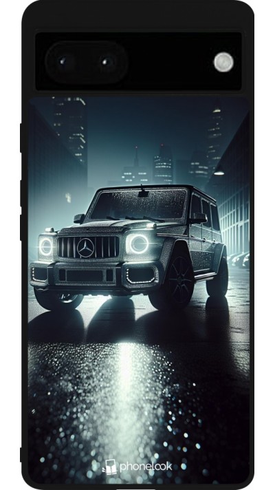 Coque Google Pixel 6a - Silicone rigide noir Mercedes G AMG Night