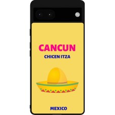 Google Pixel 6a Case Hülle - Silikon schwarz Pop Summer Destination Cancun