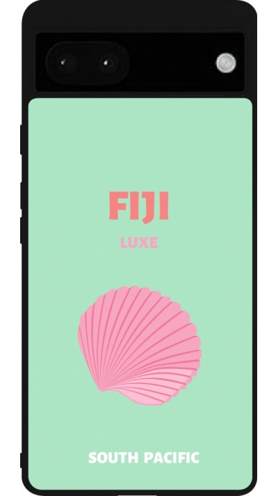 Coque Google Pixel 6a - Silicone rigide noir Pop Summer Destination Fiji