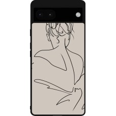 Coque Google Pixel 6a - Silicone rigide noir Salnikova 05