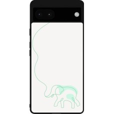 Coque Google Pixel 6a - Silicone rigide noir Spring 23 baby elephant