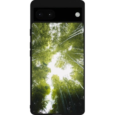 Coque Google Pixel 6a - Silicone rigide noir Spring 23 forest blue sky