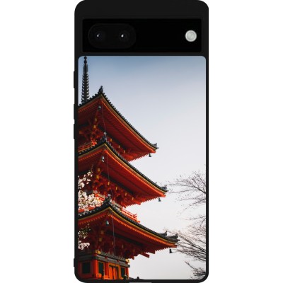 Coque Google Pixel 6a - Silicone rigide noir Spring 23 Japan