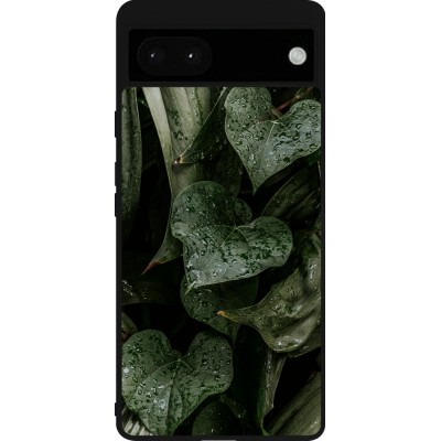 Coque Google Pixel 6a - Silicone rigide noir Spring 23 fresh plants