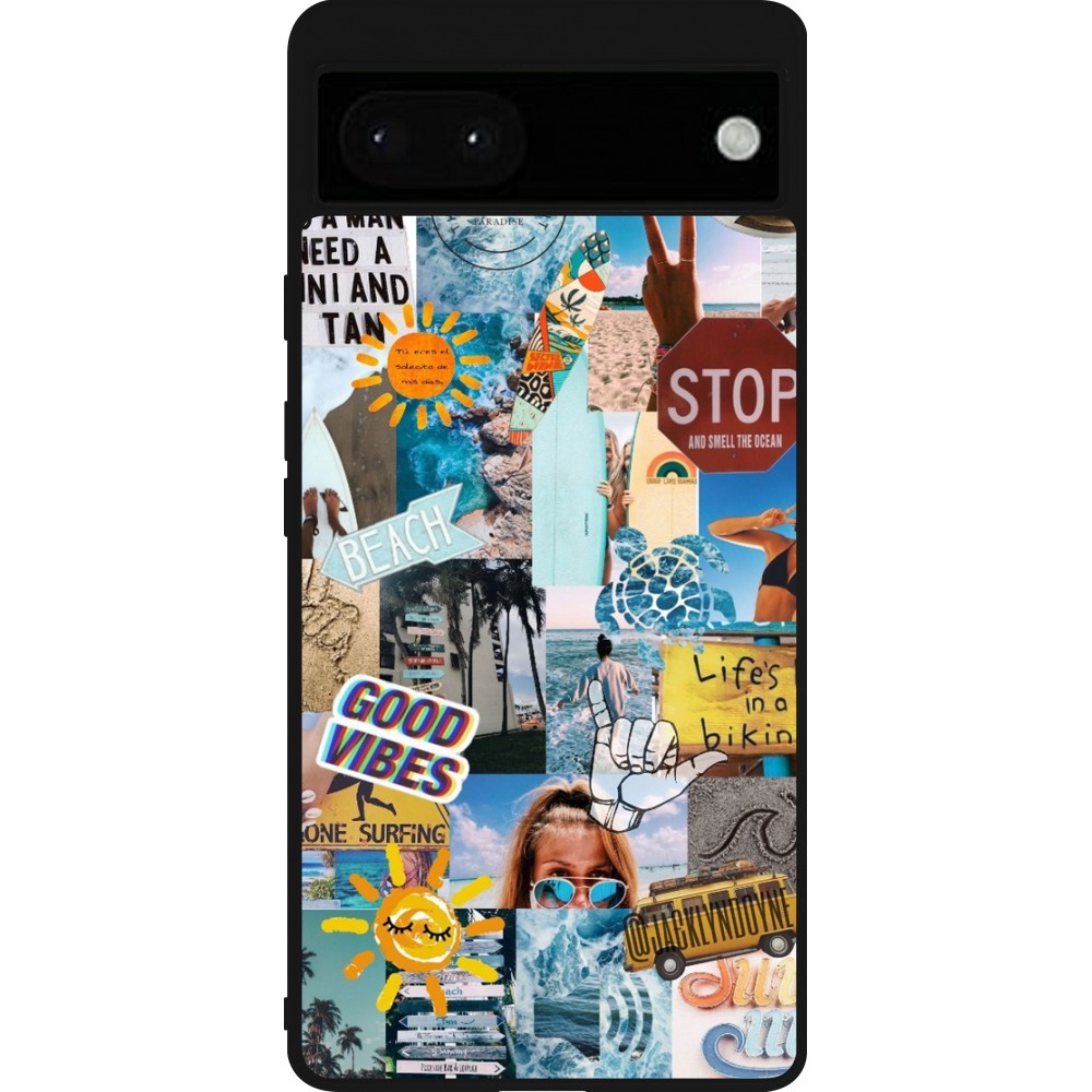 Coque Google Pixel 6a - Silicone rigide noir Summer 2021 15