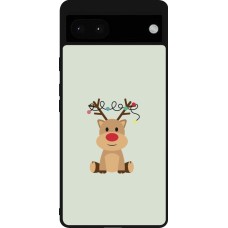 Coque Google Pixel 6a - Silicone rigide noir Christmas 22 baby reindeer