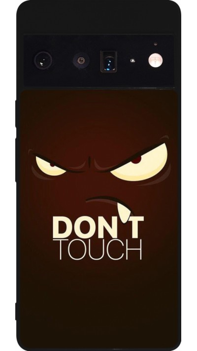 Coque Google Pixel 6 Pro - Silicone rigide noir Angry Dont Touch