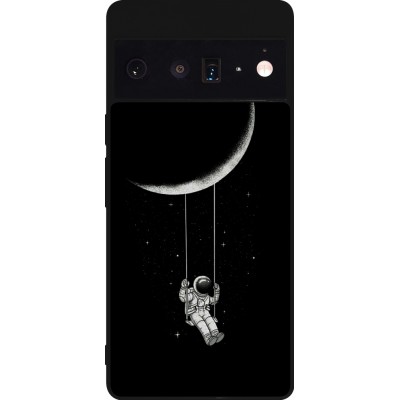 Coque Google Pixel 6 Pro - Silicone rigide noir Astro balançoire