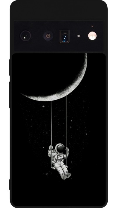 Coque Google Pixel 6 Pro - Silicone rigide noir Astro balançoire