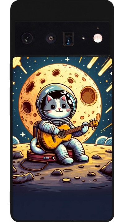 Coque Google Pixel 6 Pro - Silicone rigide noir AstroCat RockLune