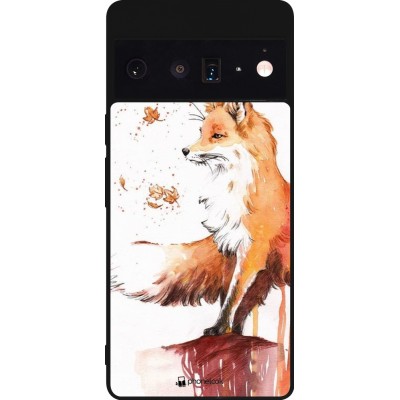 Coque Google Pixel 6 Pro - Silicone rigide noir Autumn 21 Fox