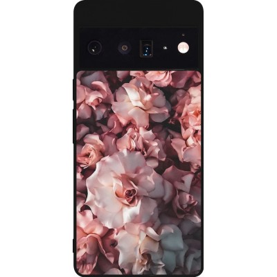 Coque Google Pixel 6 Pro - Silicone rigide noir Beautiful Roses