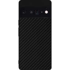 Coque Google Pixel 6 Pro - Silicone rigide noir Carbon Basic