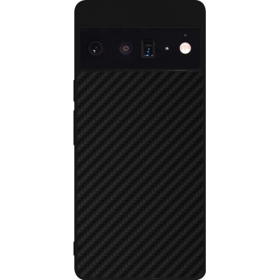 Coque Google Pixel 6 Pro - Silicone rigide noir Carbon Basic