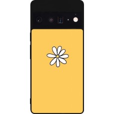 Coque Google Pixel 6 Pro - Silicone rigide noir Easter 2023 daisy