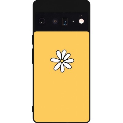 Coque Google Pixel 6 Pro - Silicone rigide noir Easter 2023 daisy