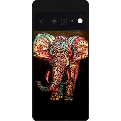 Coque Google Pixel 6 Pro - Silicone rigide noir Elephant 02