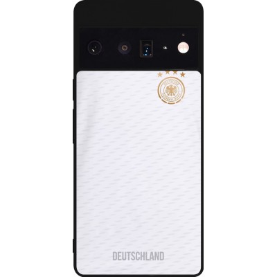 Coque Google Pixel 6 Pro - Silicone rigide noir Maillot de football Allemagne 2022 personnalisable