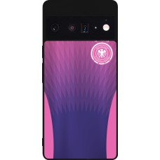 Coque Google Pixel 6 Pro - Silicone rigide noir Maillot de football Allemagne Extérieur personnalisable