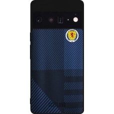 Coque Google Pixel 6 Pro - Silicone rigide noir Maillot de football Ecosse personnalisable