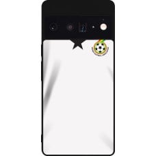 Coque Google Pixel 6 Pro - Silicone rigide noir Maillot de football Ghana 2022 personnalisable