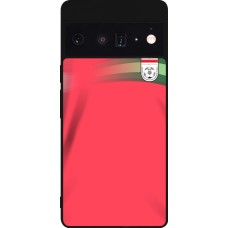 Coque Google Pixel 6 Pro - Silicone rigide noir Maillot de football Iran 2022 personnalisable